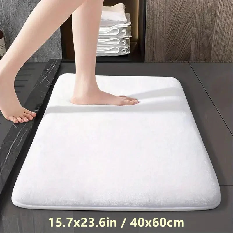 Absorbent Velvet Bathroom Floor Mat