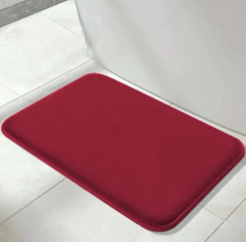 Absorbent Velvet Bathroom Floor Mat